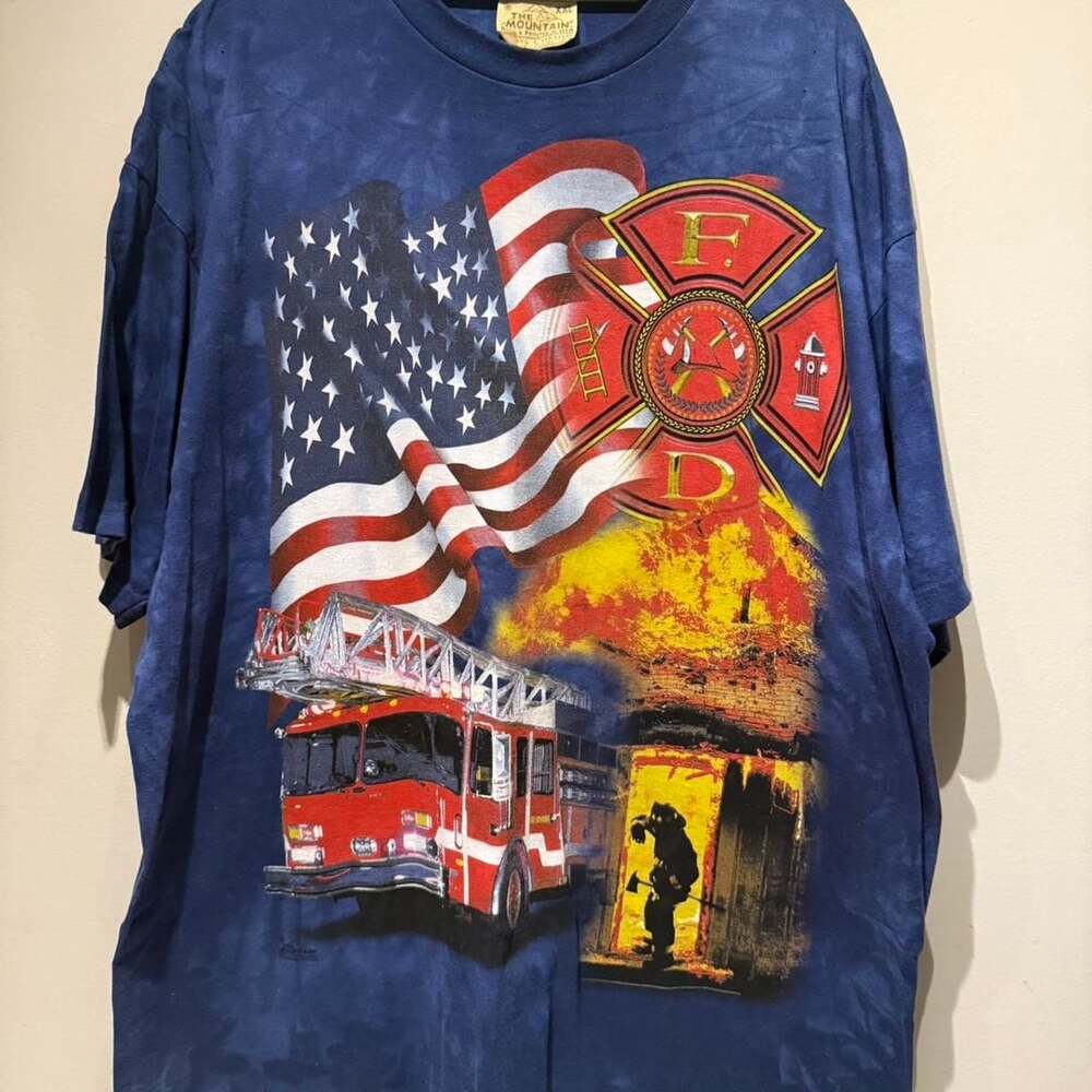 The Mountain Fire Department Firefighter Tie Dye T-Shirt